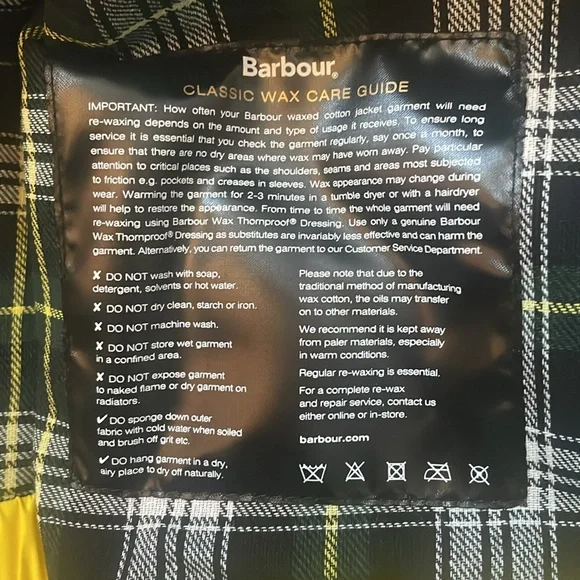 NWT BARBOUR X FLOWER MOUNTAIN Jacket in Black & Yellow - Picture 10 of 12